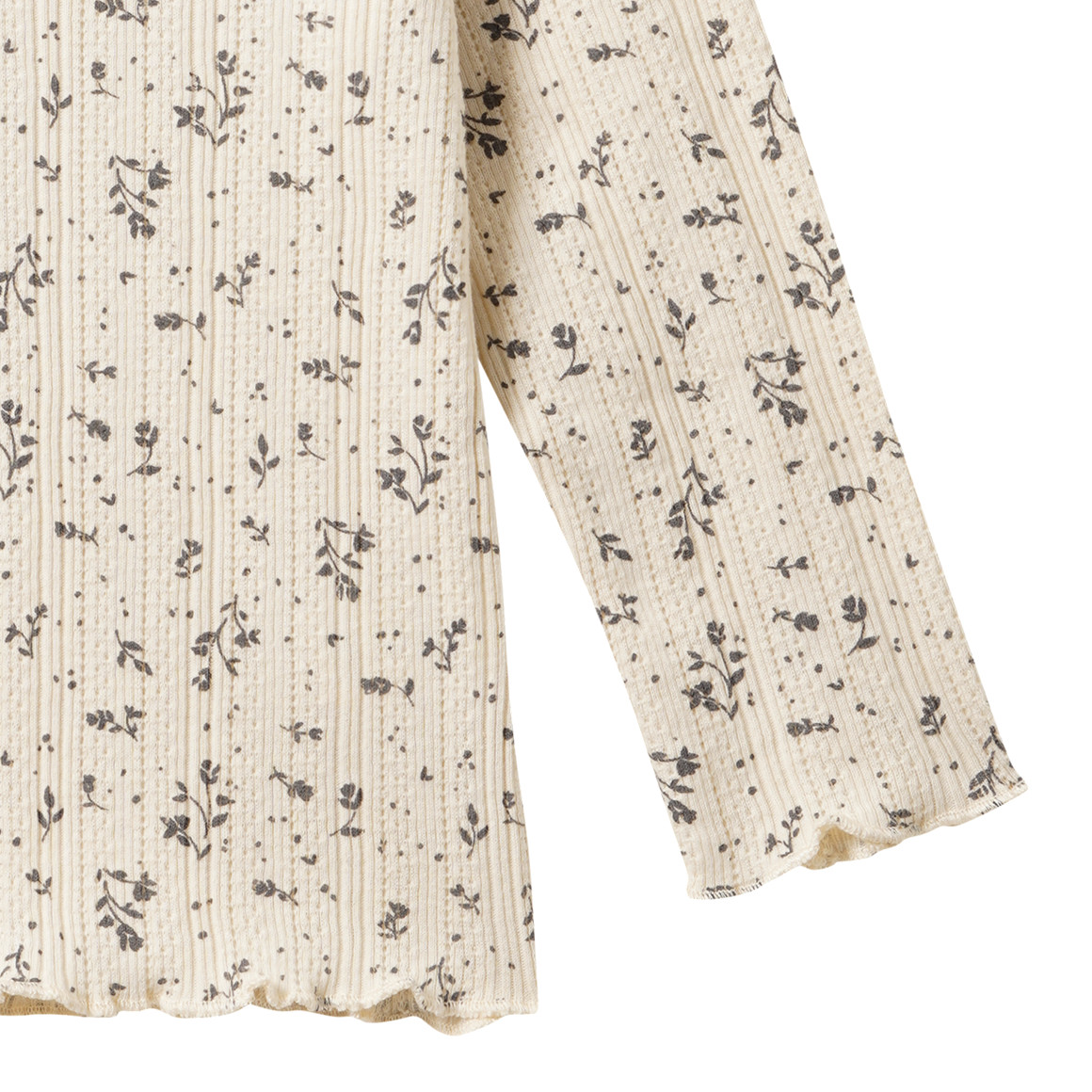 Baby Langarmshirt mit floralem Muster