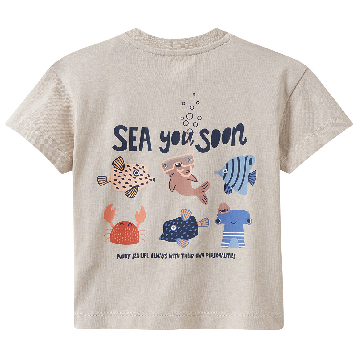Baby T-Shirt mit Rücken-Print