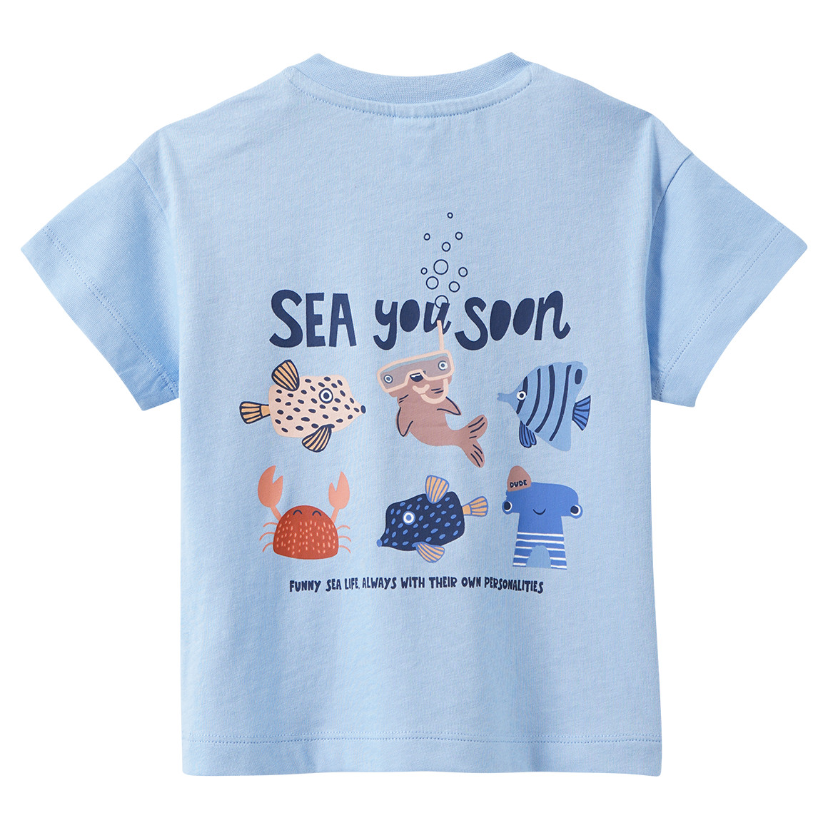 Baby T-Shirt mit Rücken-Print
