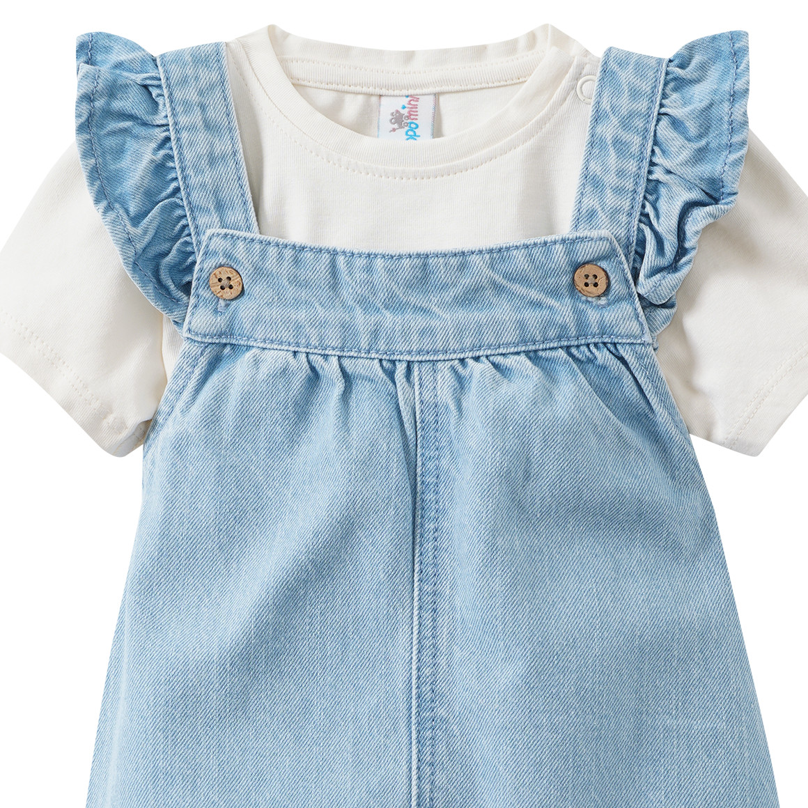 Newborn Set mit Latzhose und T-Shirt