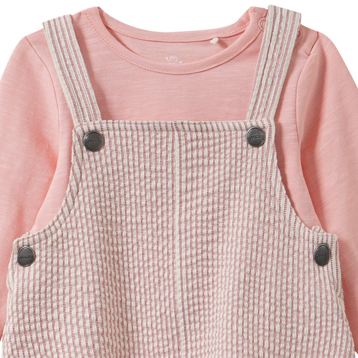 Newborn Set mit Latzhose und Shirt 