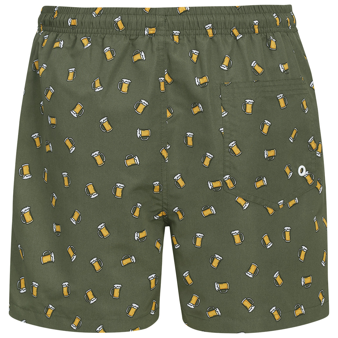 Herren Badeshorts mit Bier-Motiven