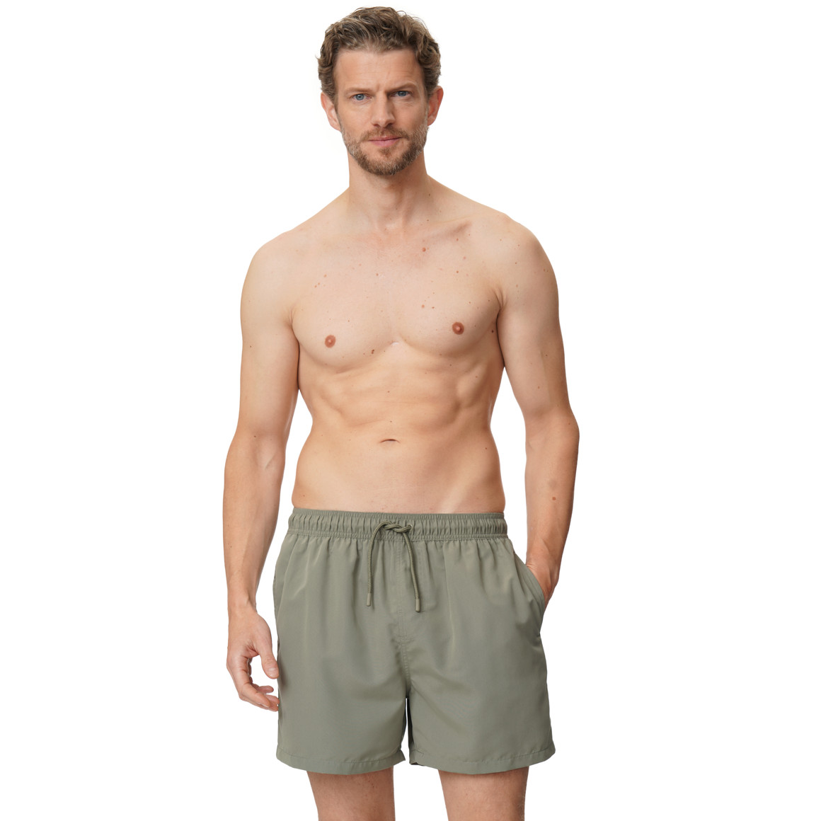 Herenzwemshorts in effen kleur