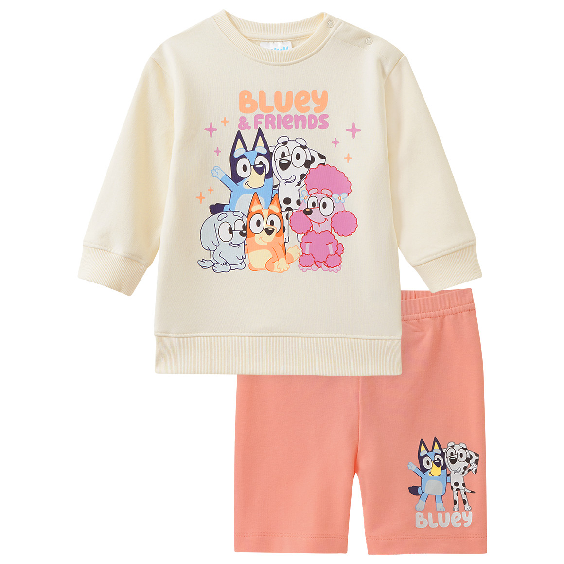 Bluey Sweatshirt und Radler im Set