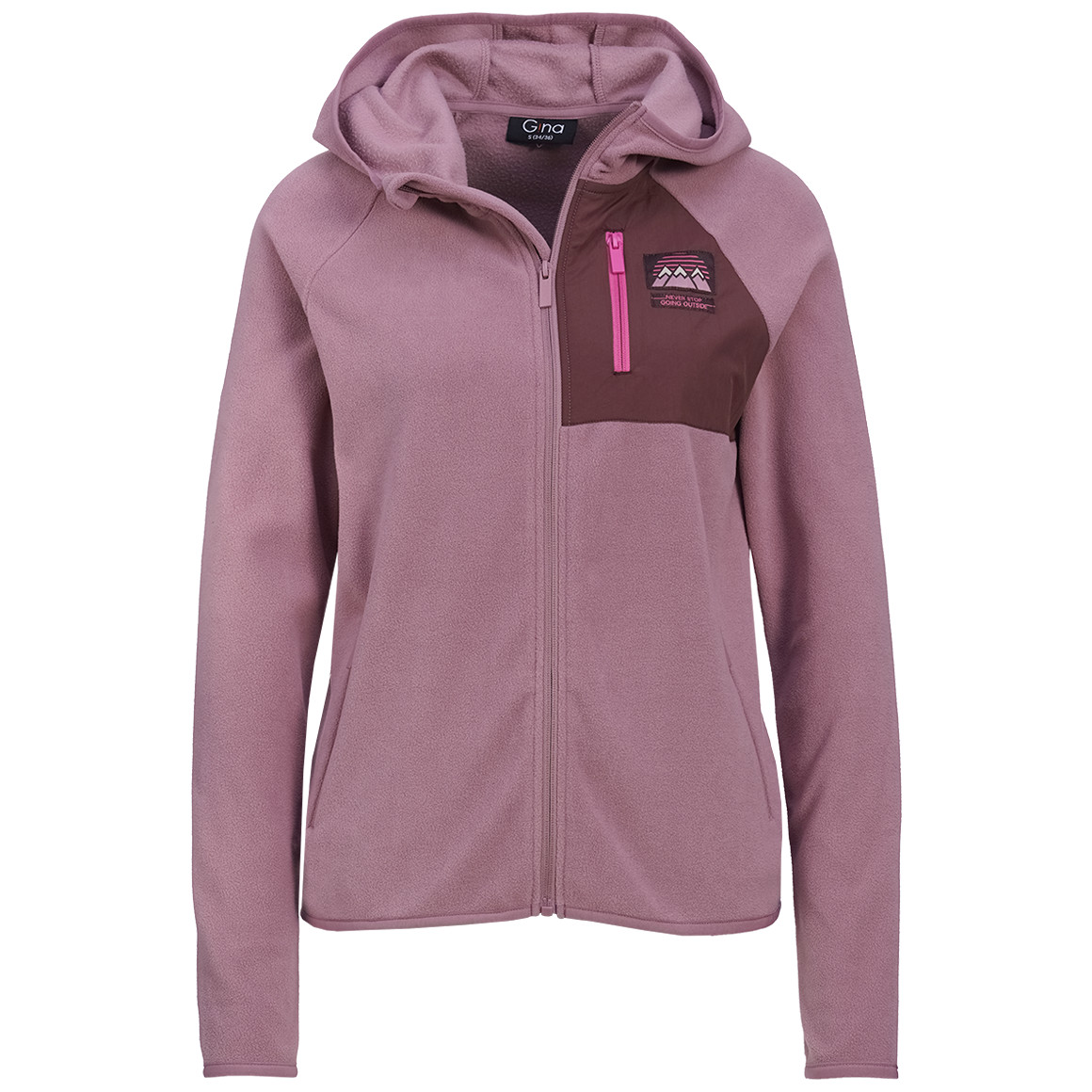 Damen Fleecejacke mit drei Taschen