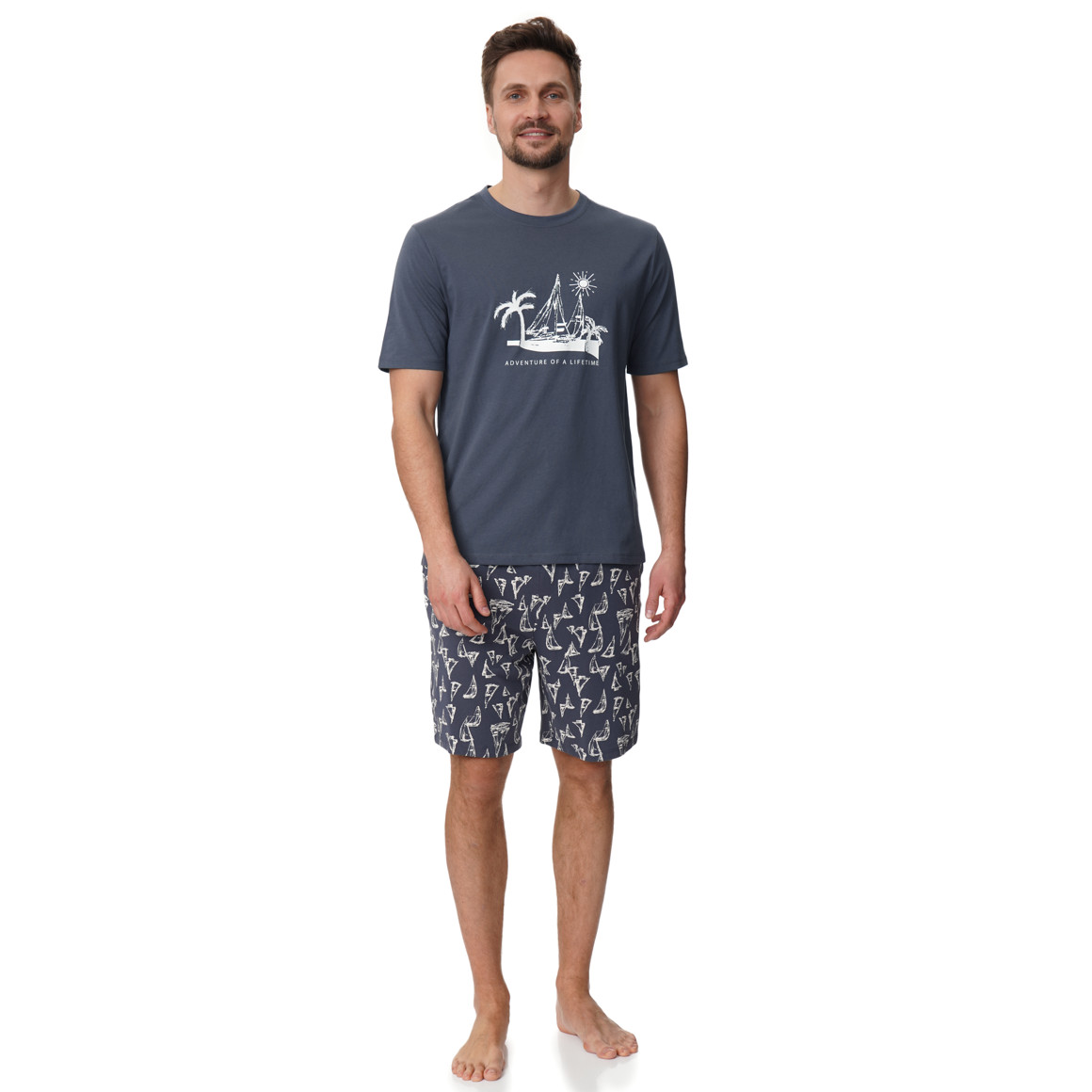 Herren Schlafshirt mit Print