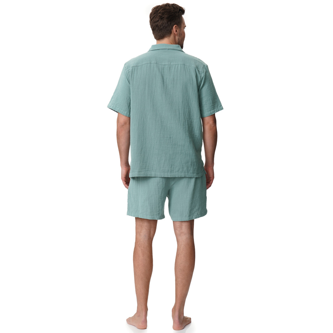 Herren Musselin-Shorty unifarben
