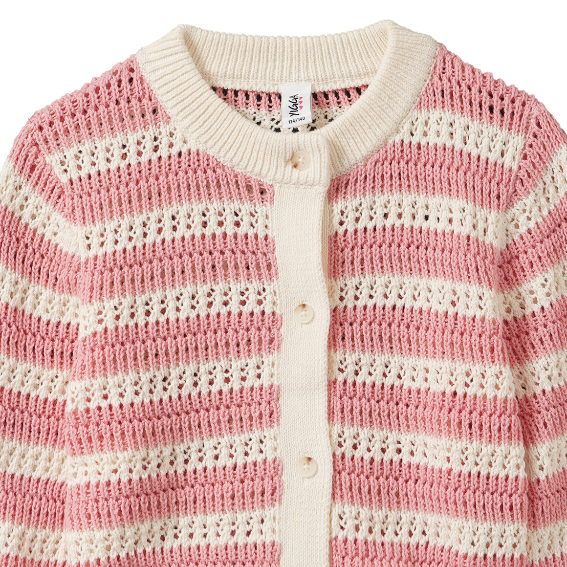 Mädchen Strickjacke mit Ajour-Muster