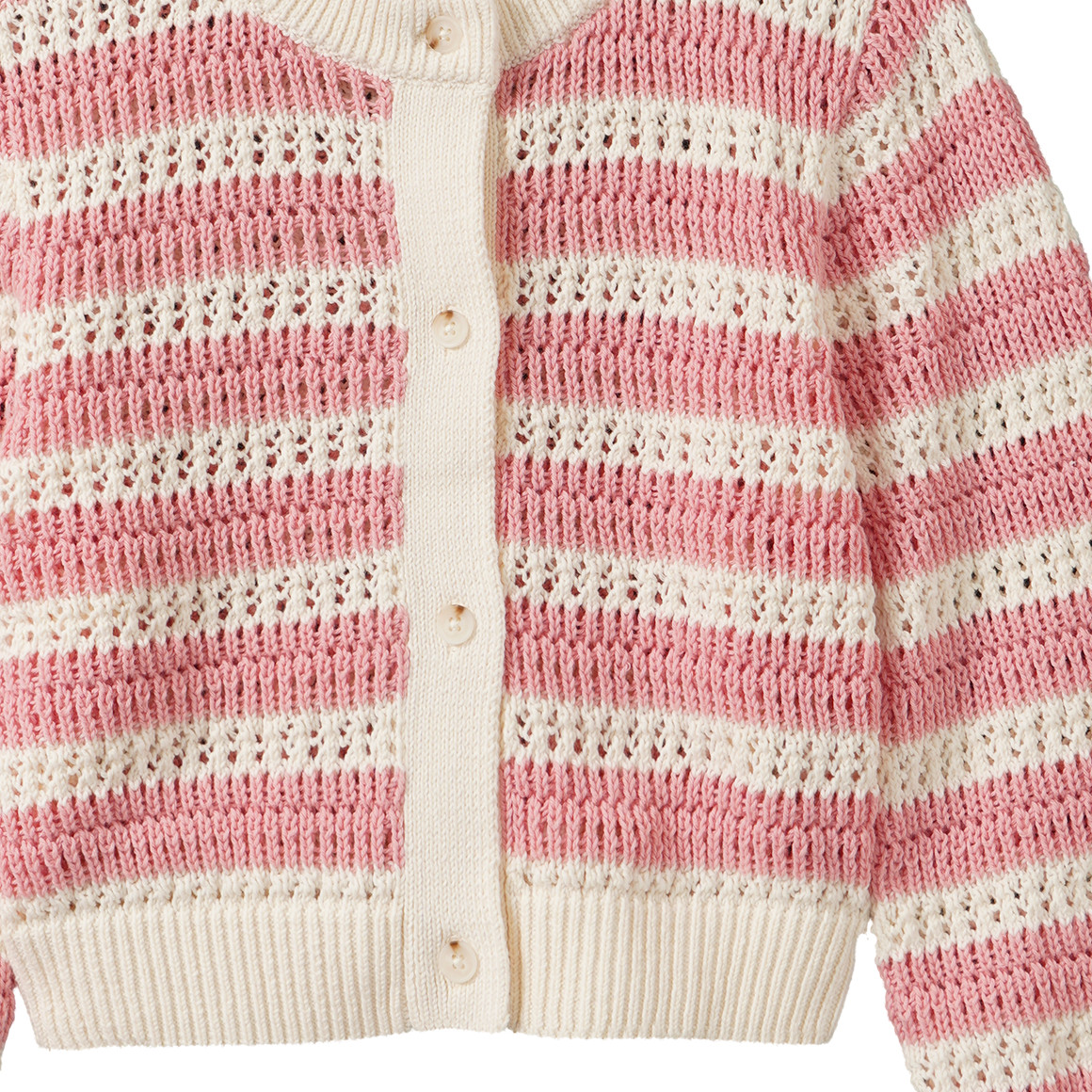Mädchen Strickjacke mit Ajour-Muster