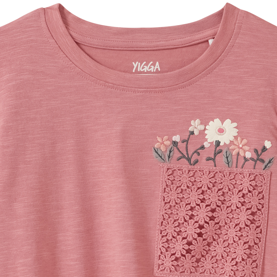 Mädchen Langarmshirt mit floralem Print