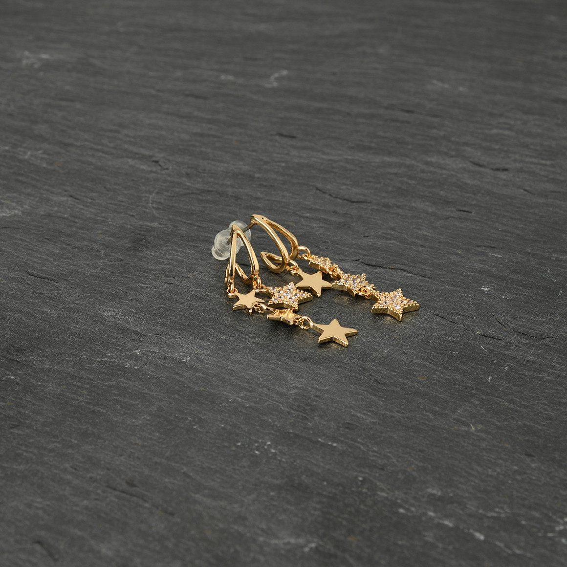 1 paar damesoorbellen in gouden look