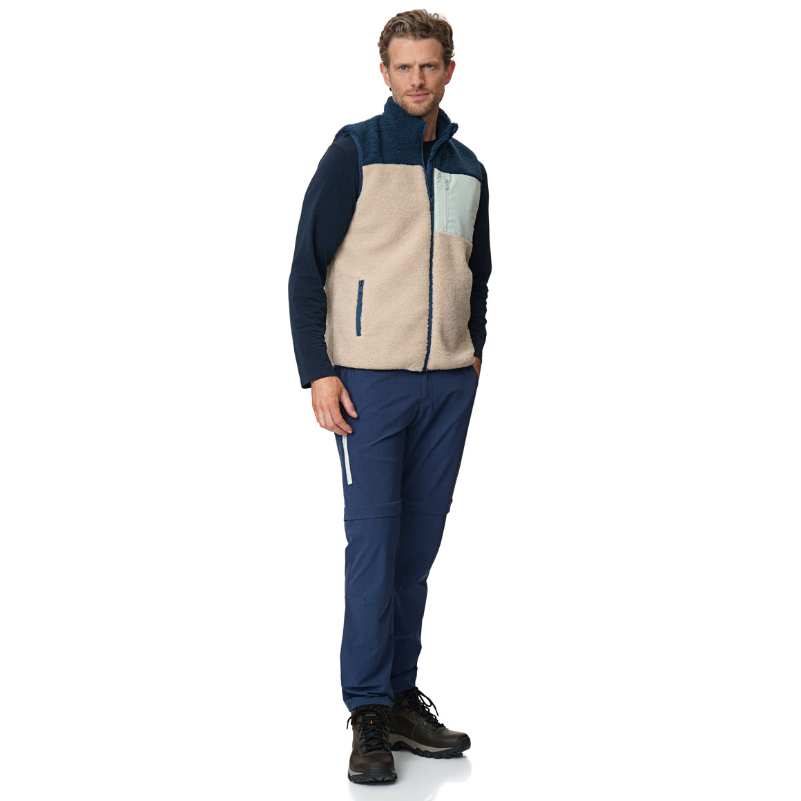 Herenteddyvest met zakken