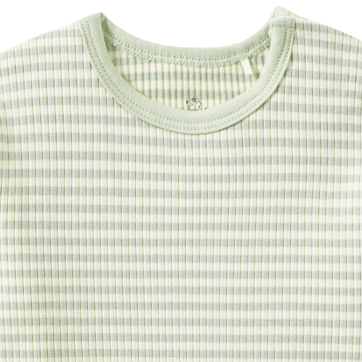 Newborn Langarmshirt mit Rippstruktur