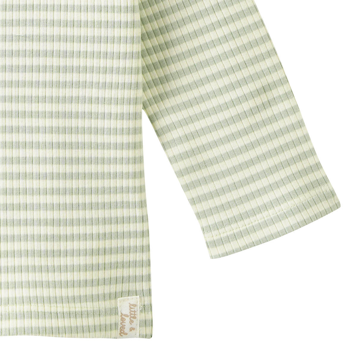 Newborn Langarmshirt mit Rippstruktur
