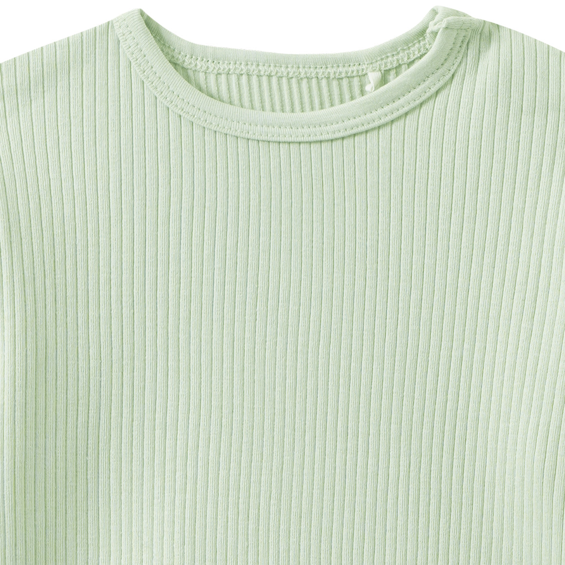 Newborn Langarmshirt mit Rippstruktur
