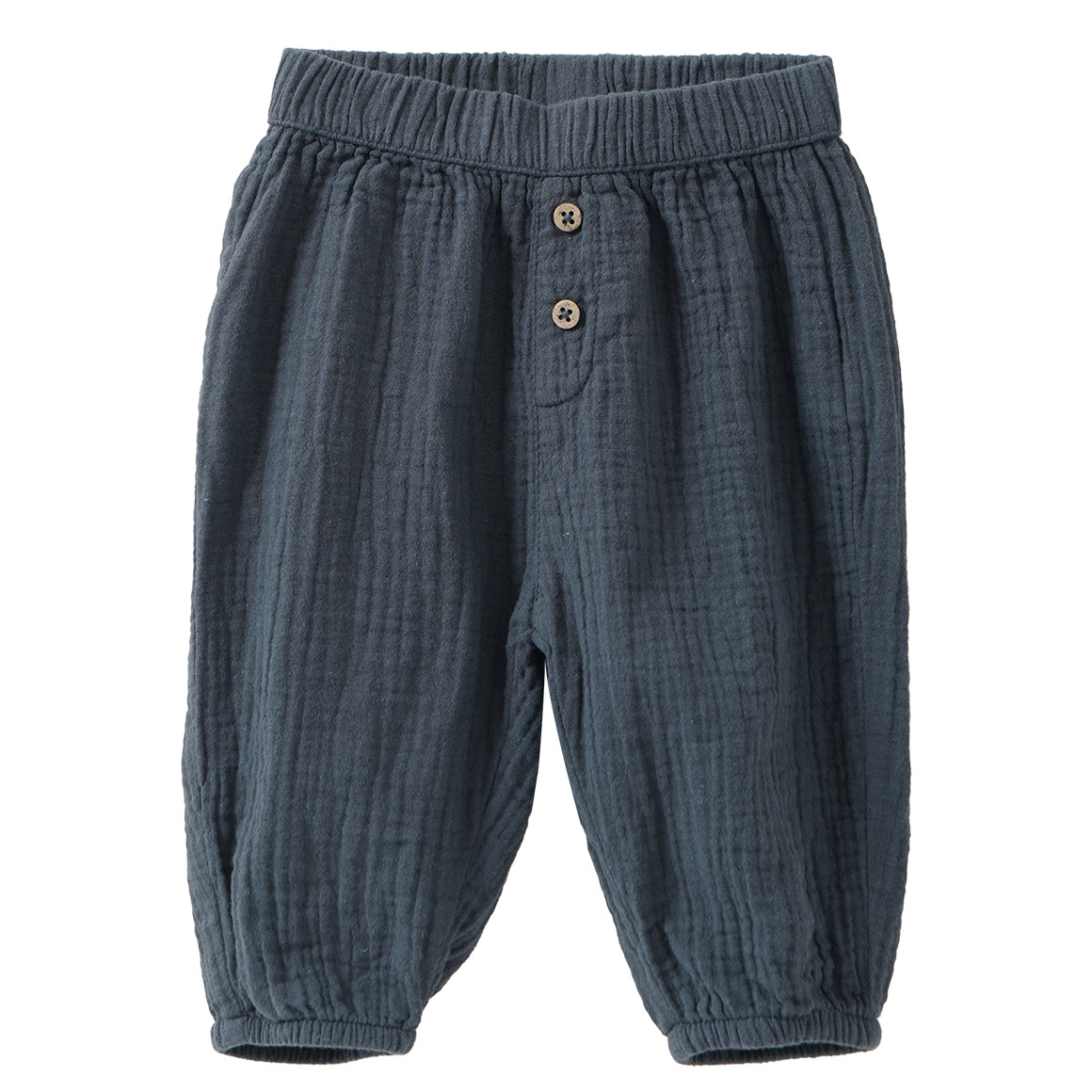 Newborn Musselinhose mit Zierknöpfen