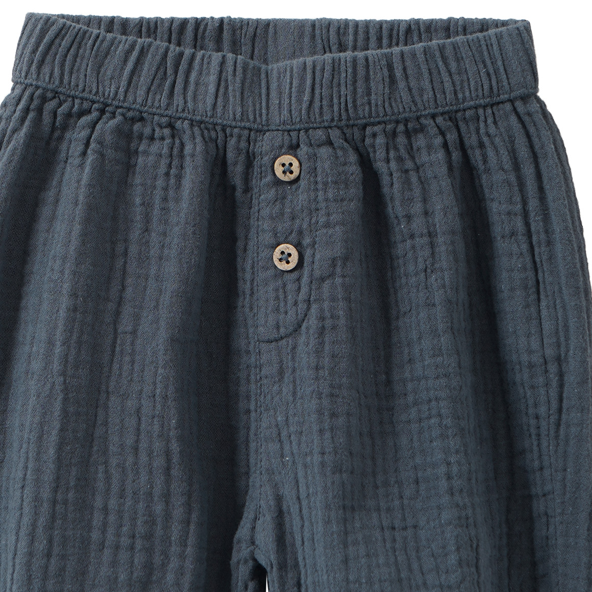 Newborn Musselinhose mit Zierknöpfen