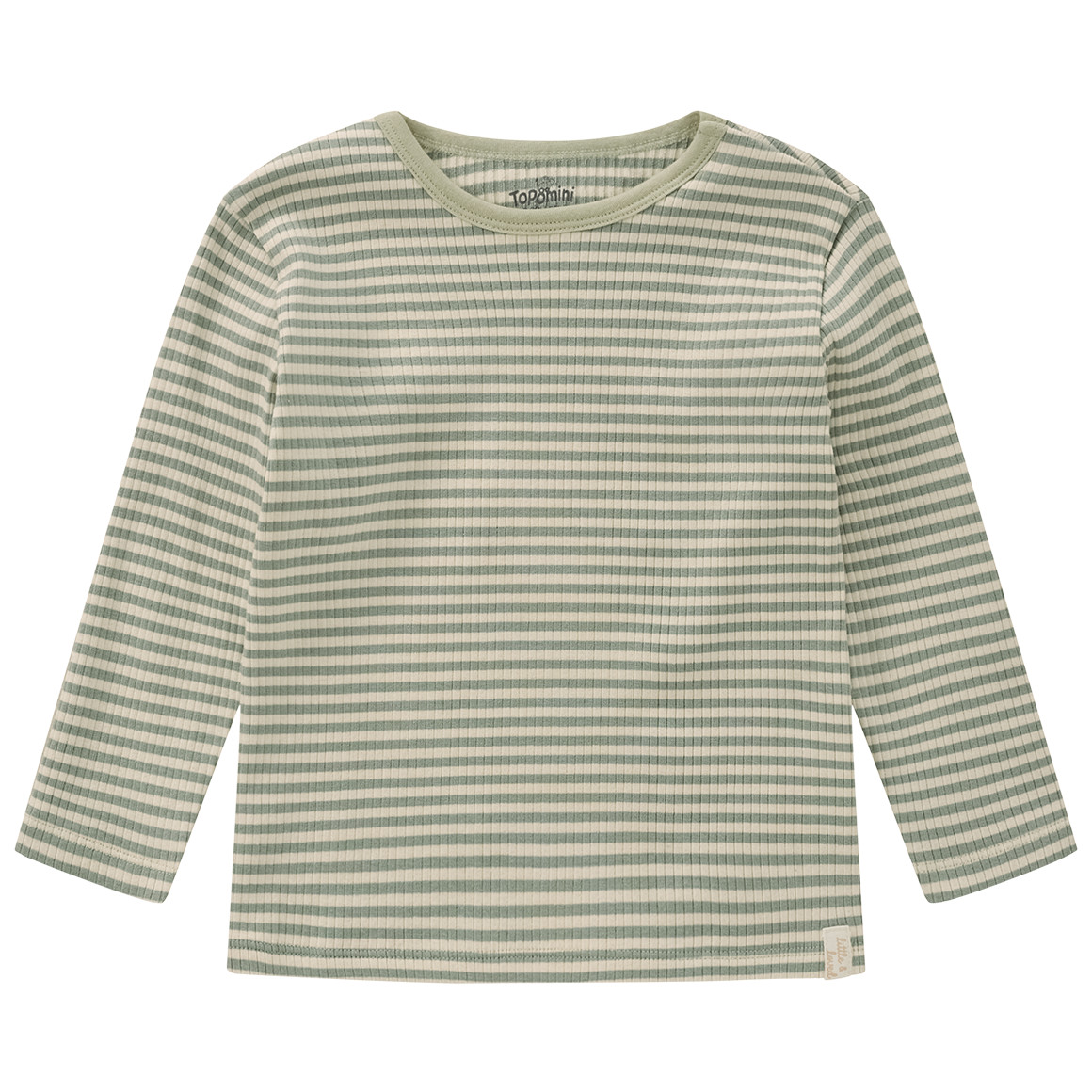 Baby Langarmshirt mit Rippstruktur