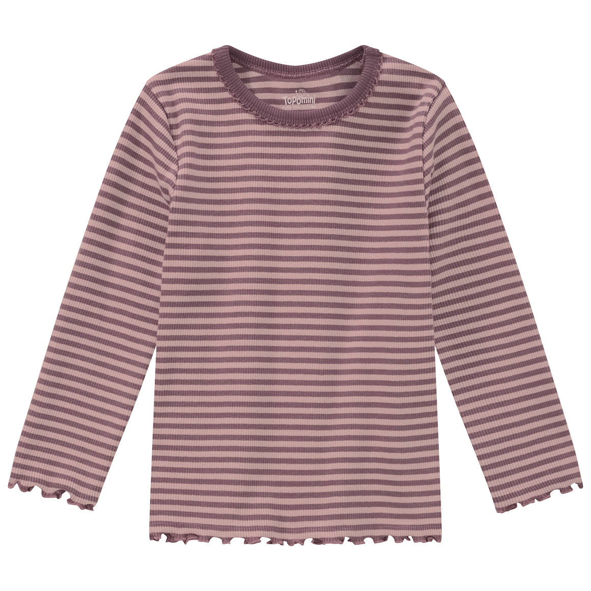 Baby Langarmshirt mit Rippstruktur