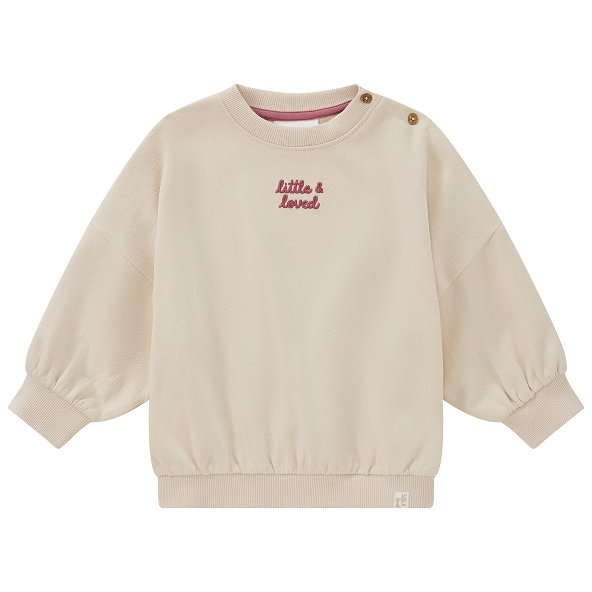 Baby Sweatshirt mit gesticktem Schriftzug
