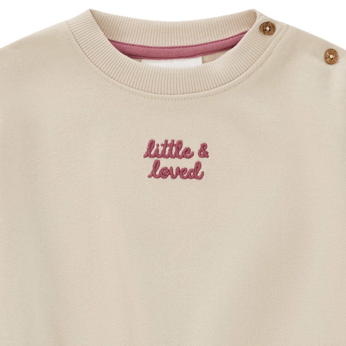 Baby Sweatshirt mit gesticktem Schriftzug