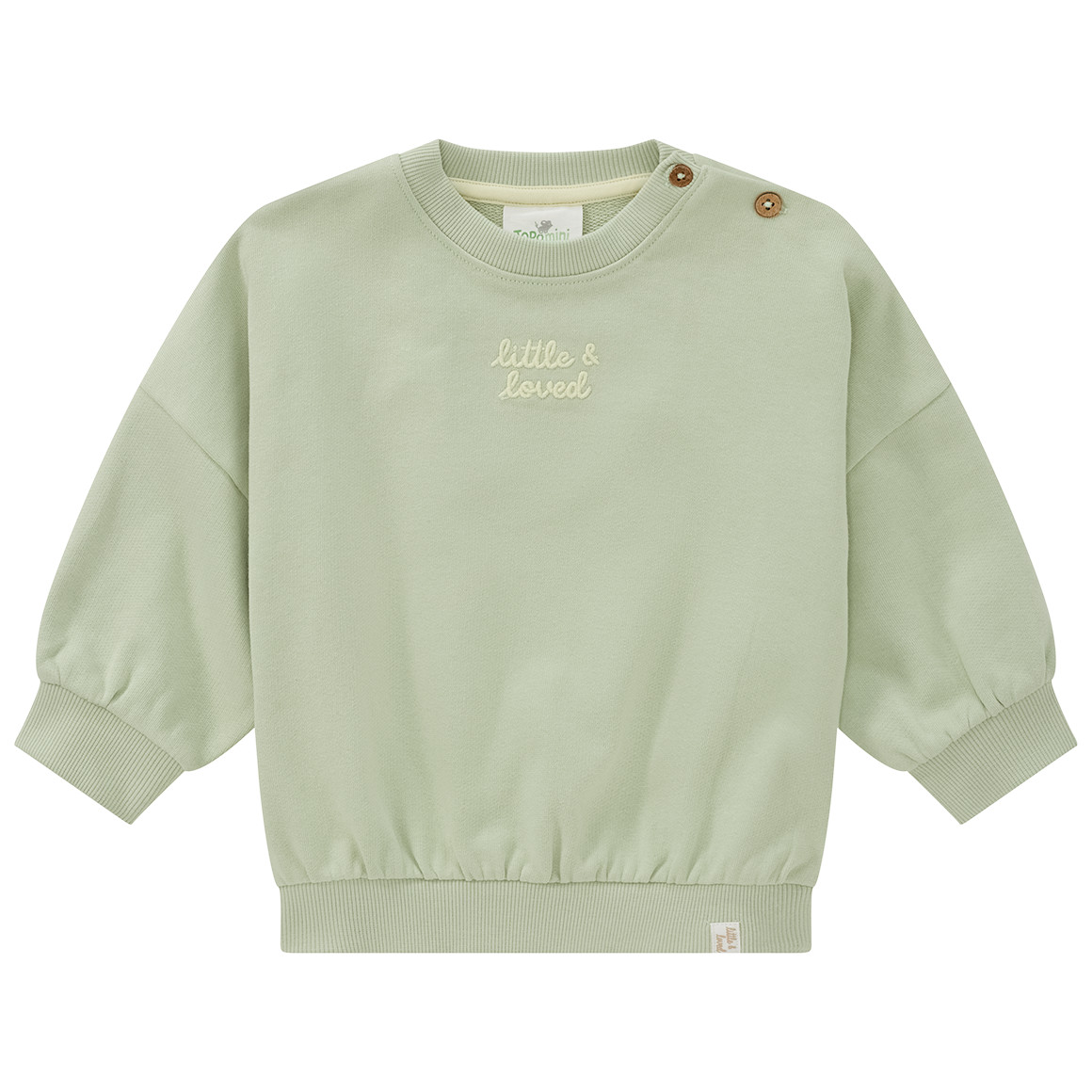 Baby Sweatshirt mit gesticktem Schriftzug