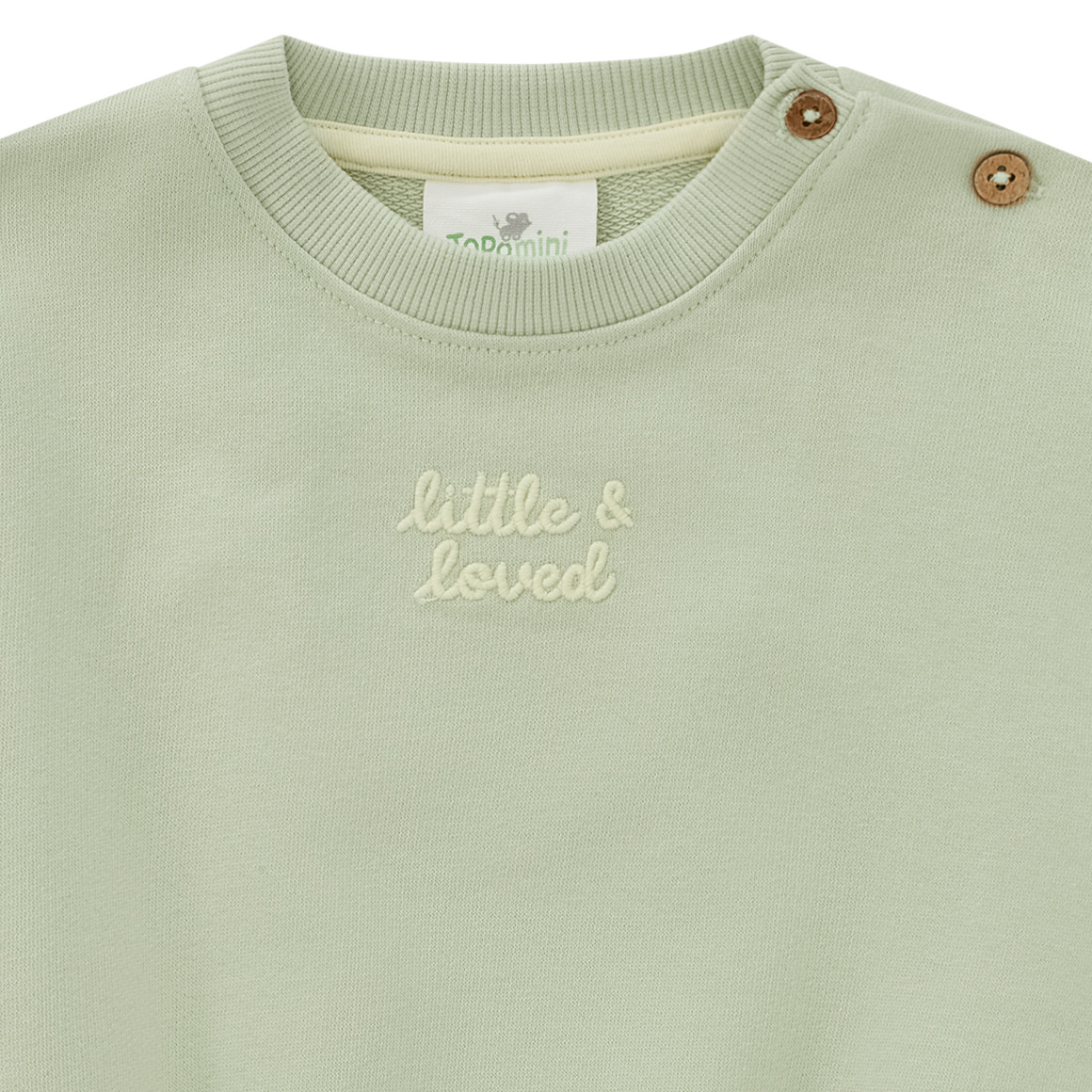 Baby Sweatshirt mit gesticktem Schriftzug