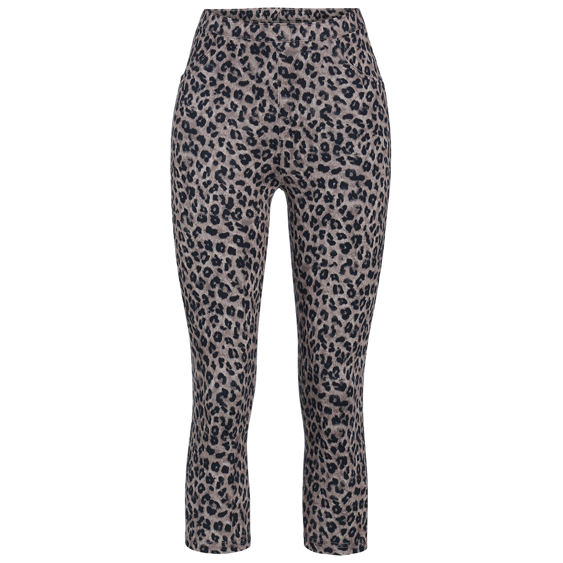 Damen Capri-Leggings mit Leo-Muster