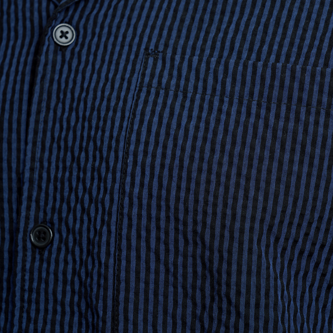 Herren Seersucker-Hemd mit Streifen