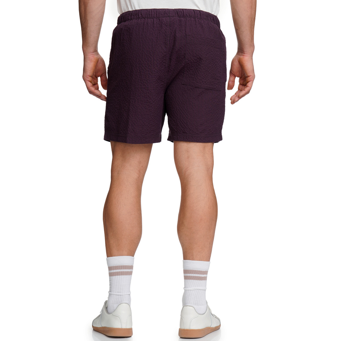 Herren Seersucker-Shorts mit Tunnelzug