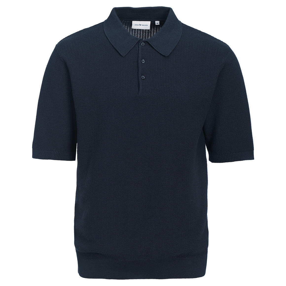 Herren Strick-Poloshirt aus Baumwolle