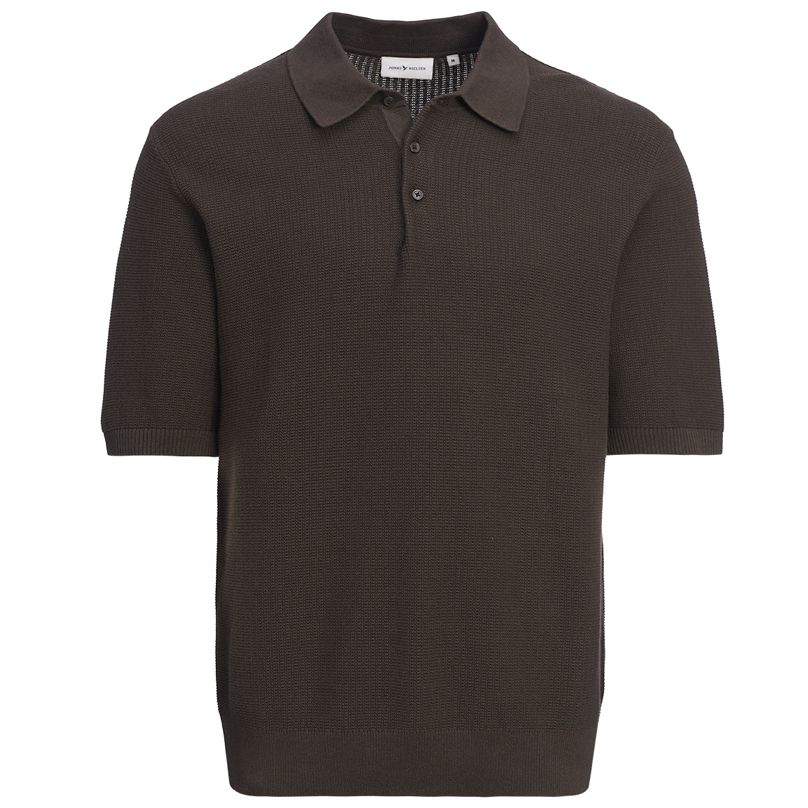 Herren Strick-Poloshirt aus Baumwolle