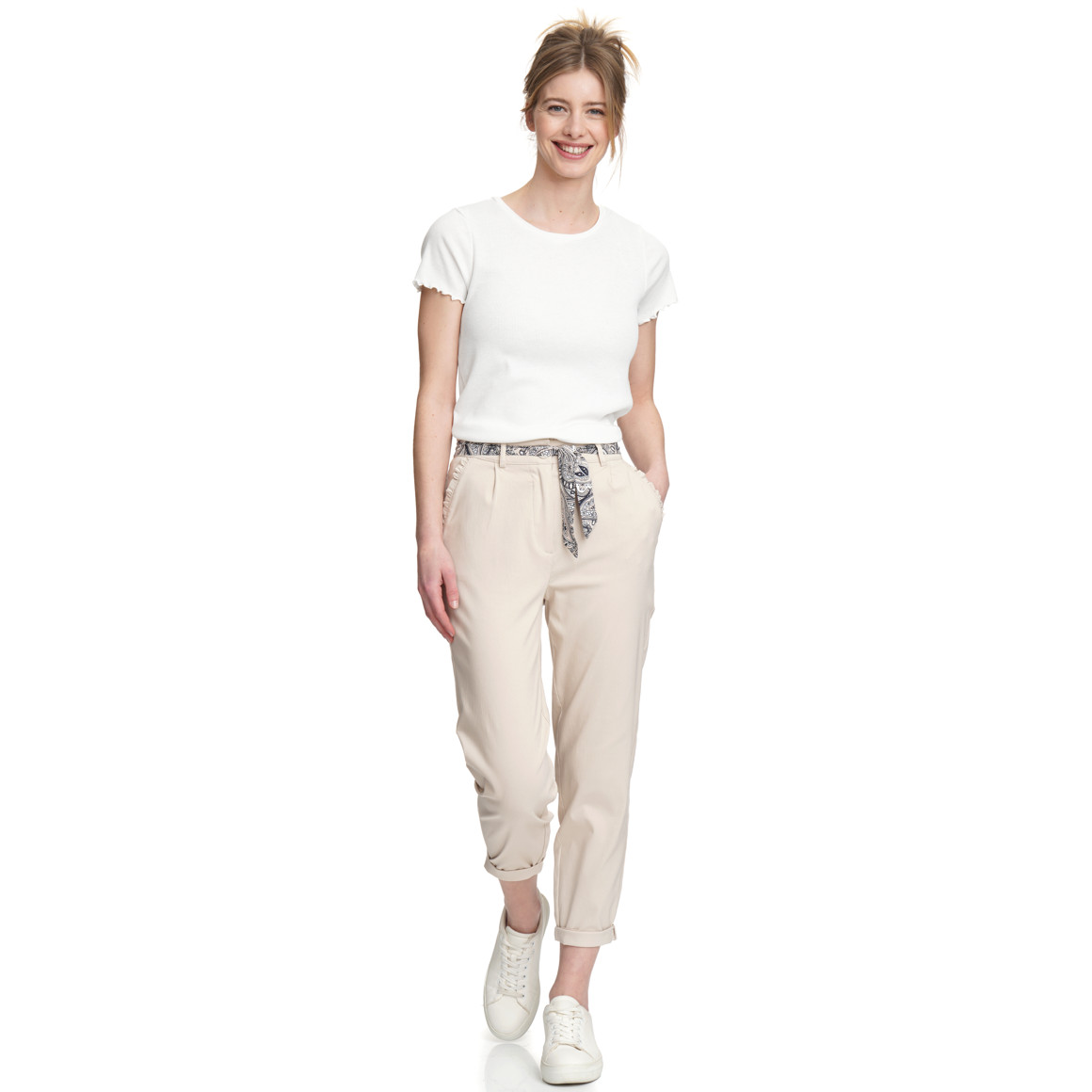 Damen T-Shirt aus Feinripp