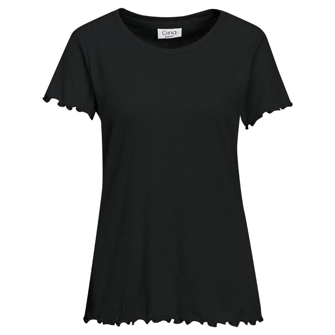 Damen T-Shirt aus Feinripp