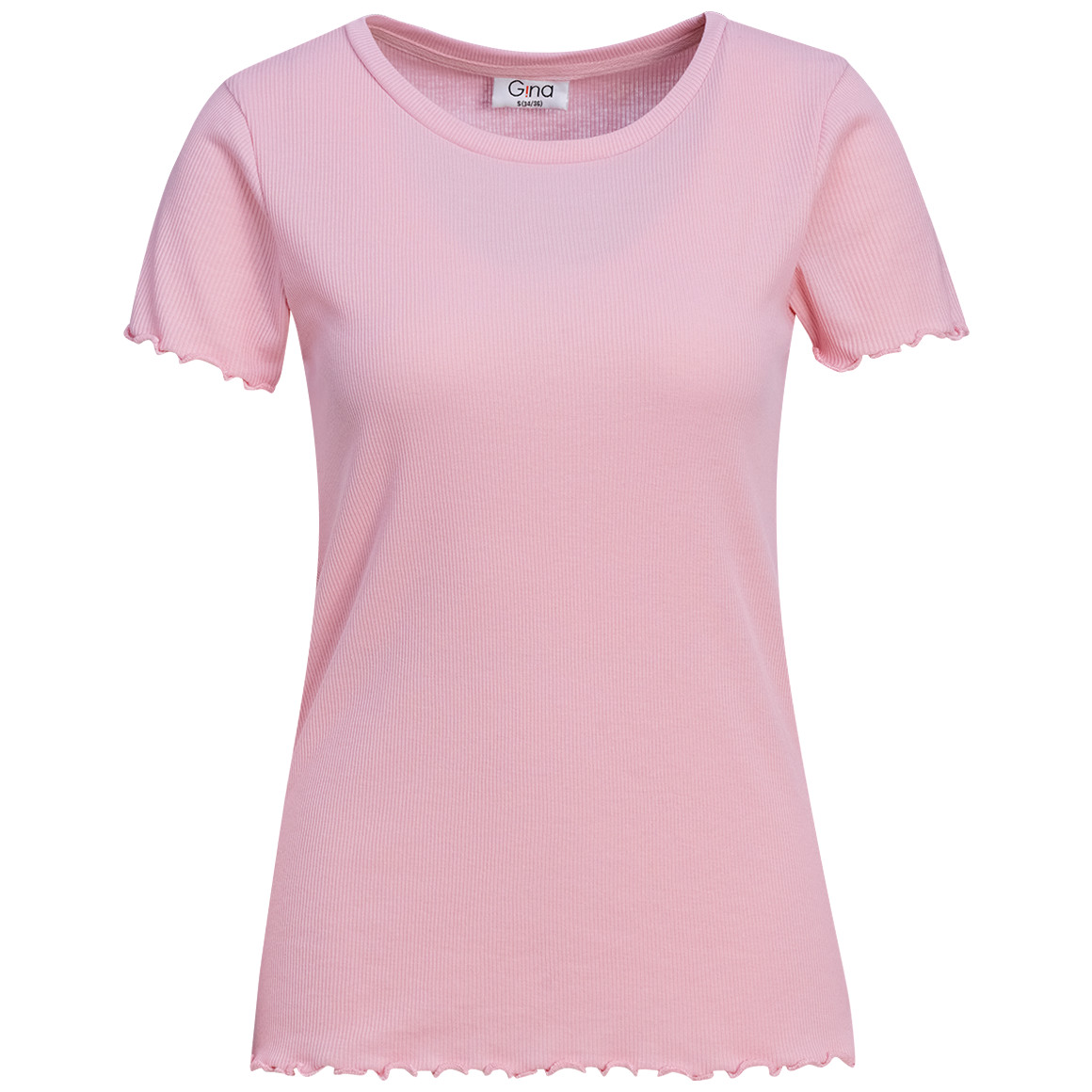 Damen T-Shirt aus Feinripp