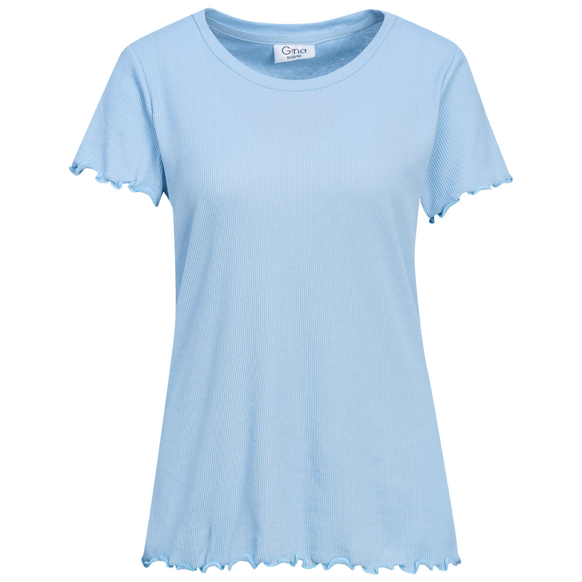 Damen T-Shirt aus Feinripp