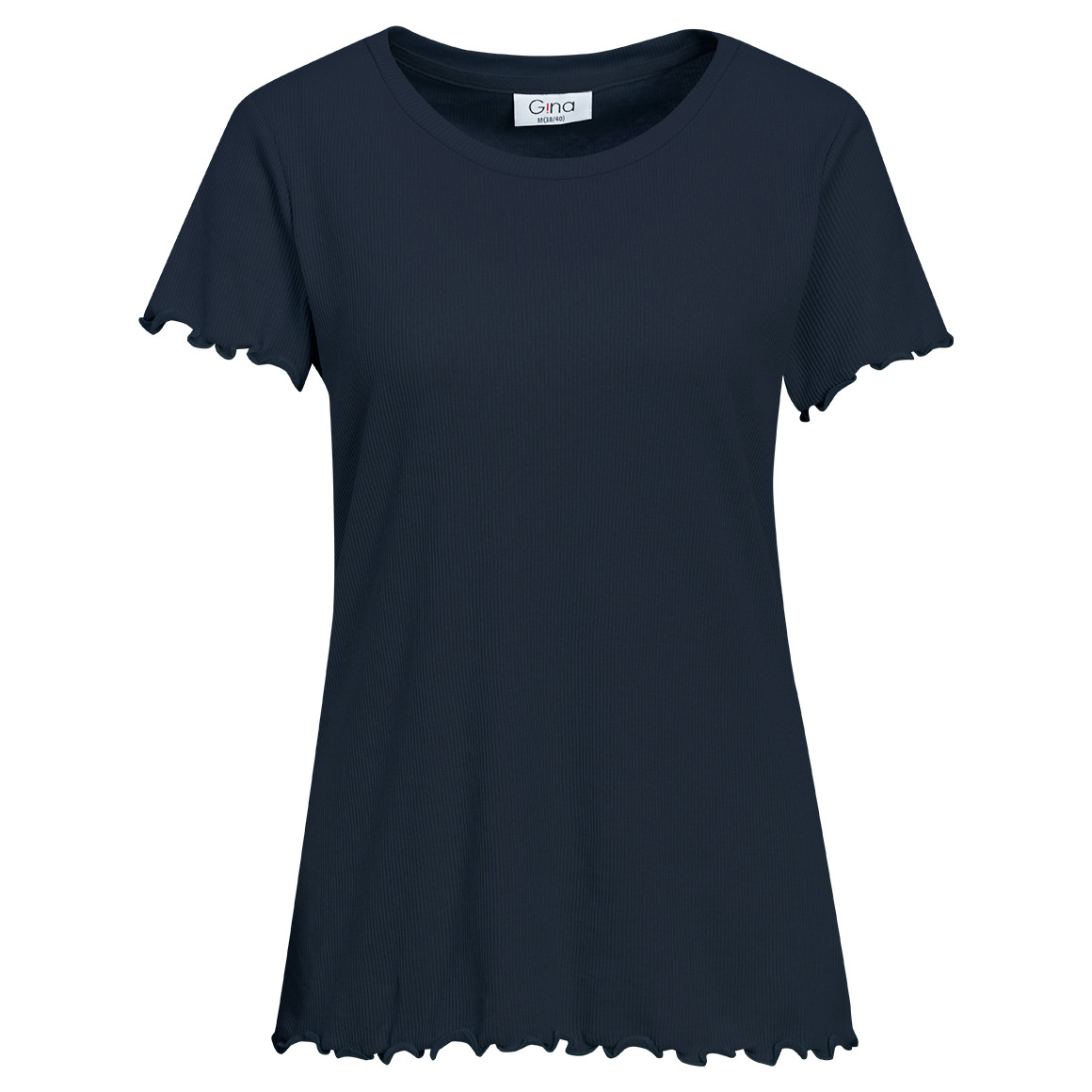 Damen T-Shirt aus Feinripp