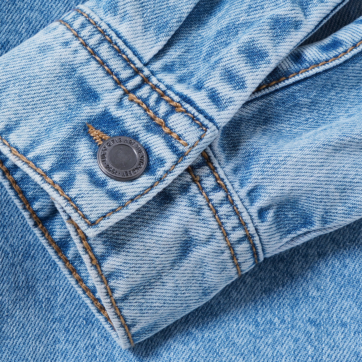  Mädchen Jeanshemd in Used-Optik