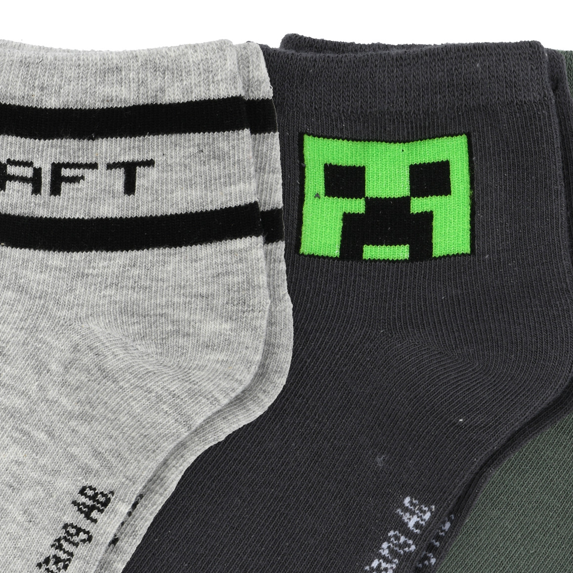 Set van 3 paar Minecraft-sokken
