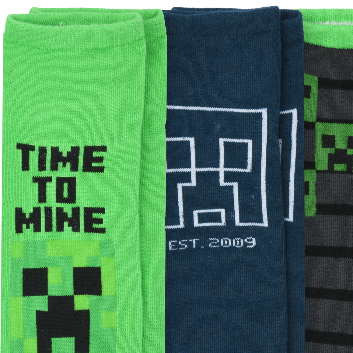 3 Paar Minecraft Sneaker-Socken im Set