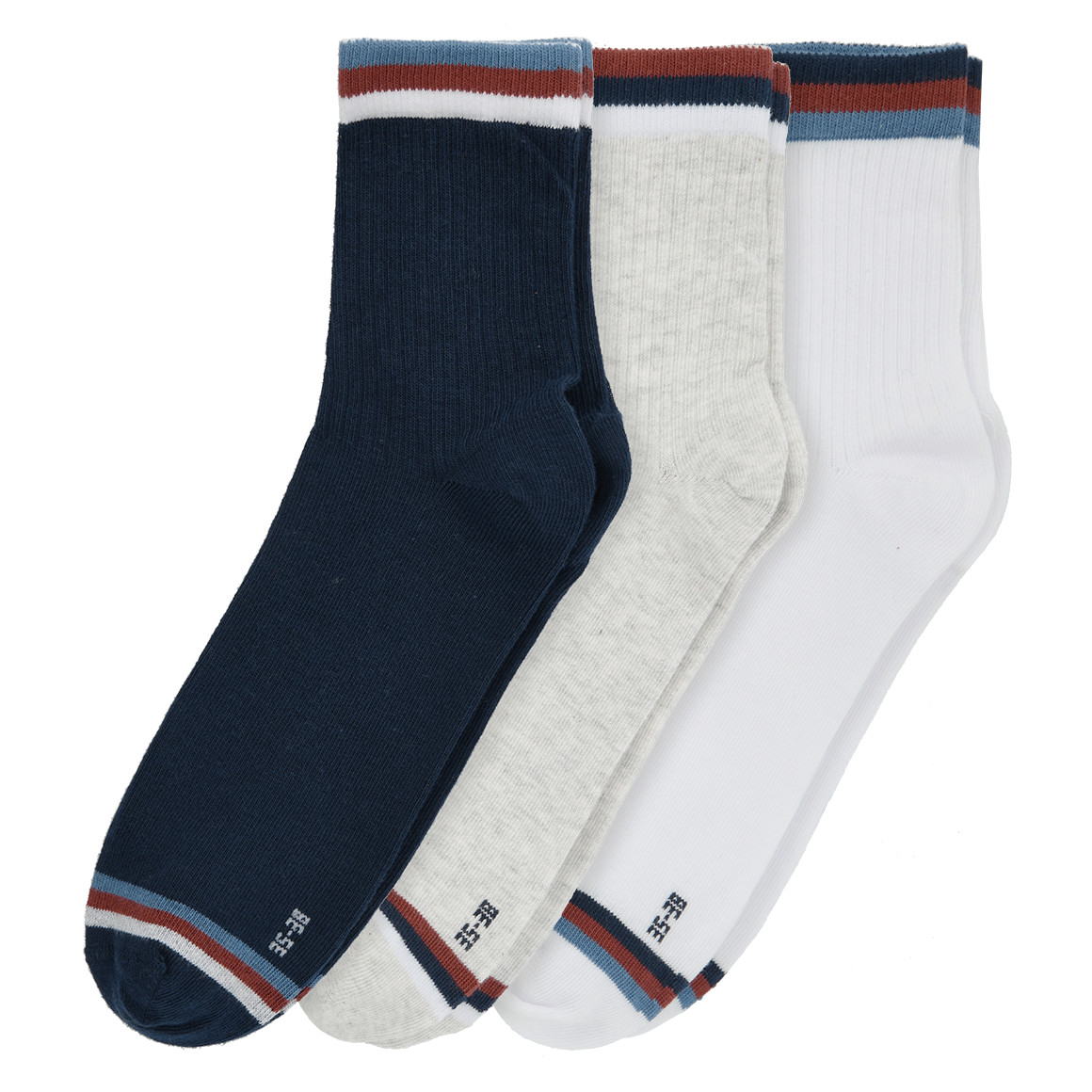 3 Paar Jungen Kurzsocken mit Bio-Baumwolle
