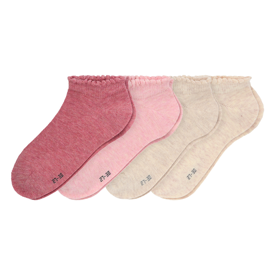 4 Paar Mädchen Sneaker-Socken im Set