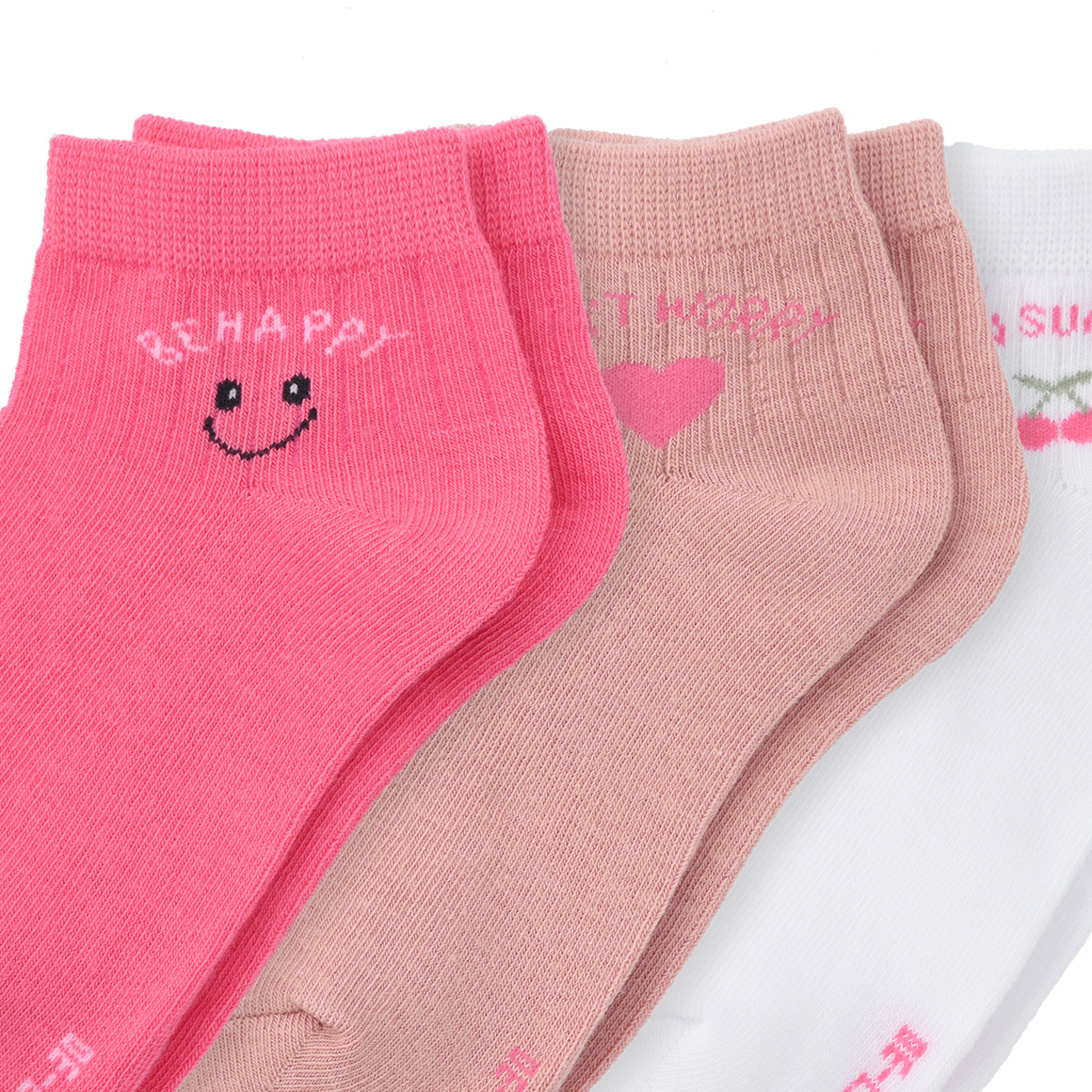 3 Paar Mädchen Kurzsocken im Set