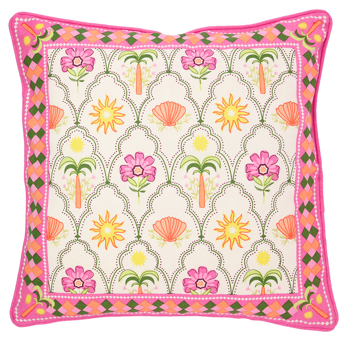 Kissenhülle mit Sommer-Print