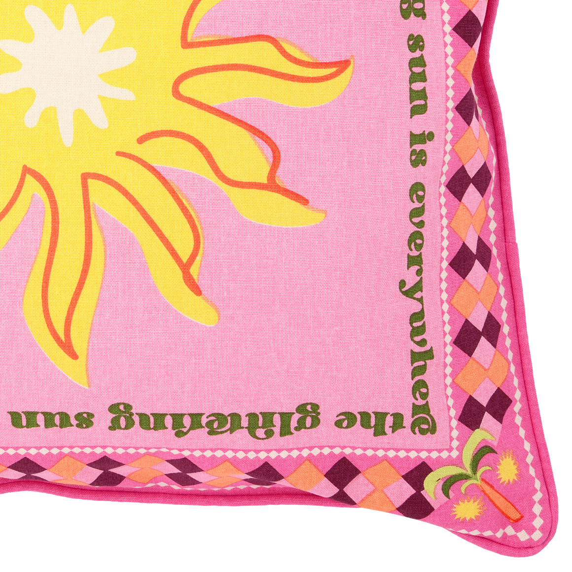 Kissenhülle mit Sommer-Print