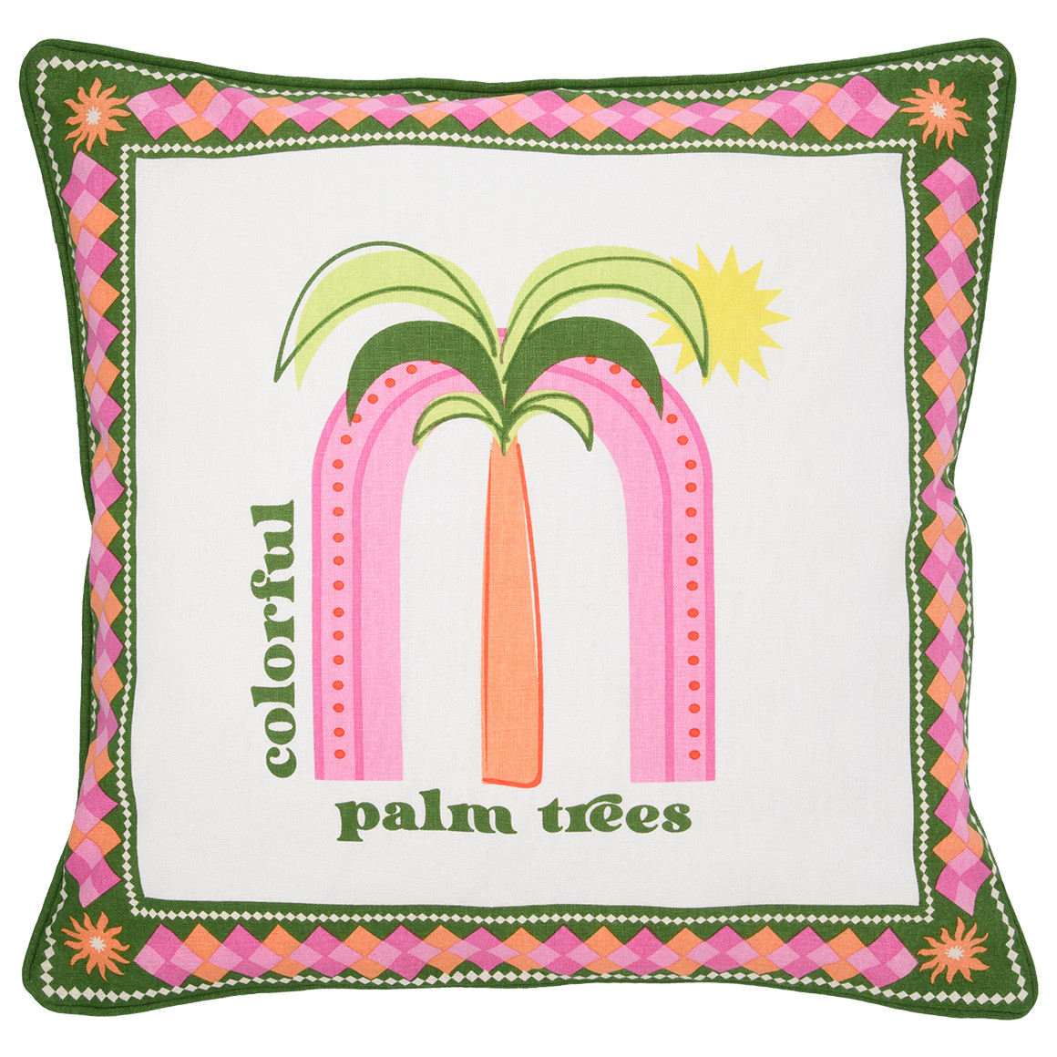 Kissenhülle mit Sommer-Print