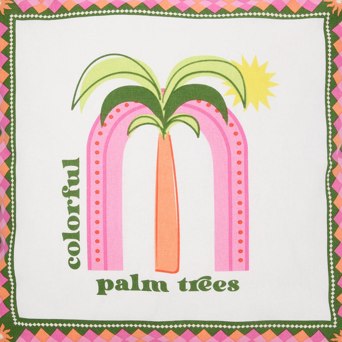 Kissenhülle mit Sommer-Print