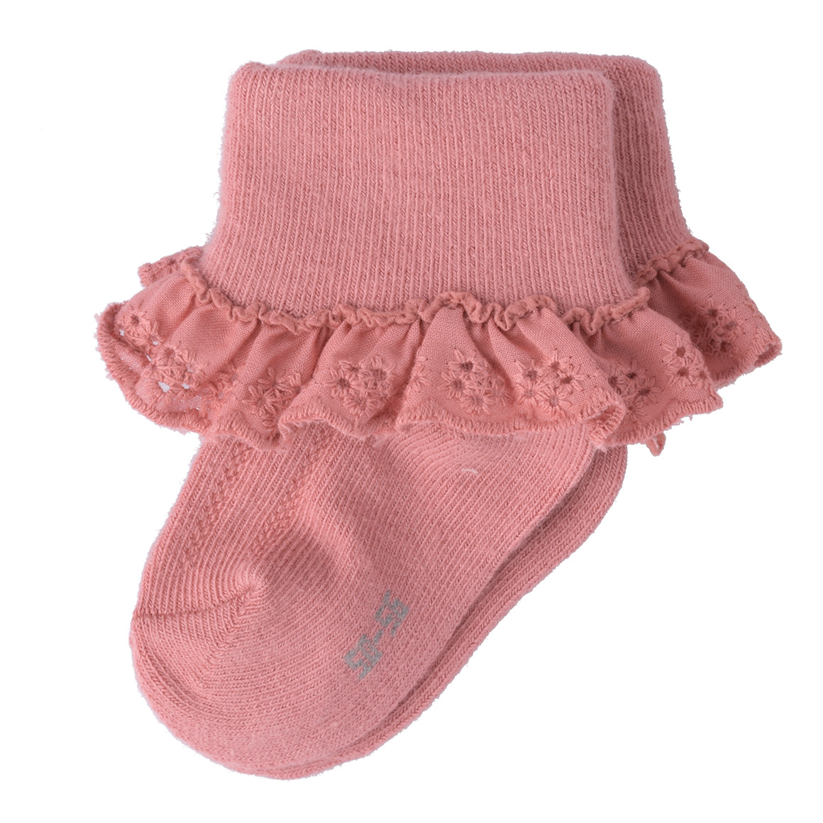 2 Paar Newborn Socken mit Spitze