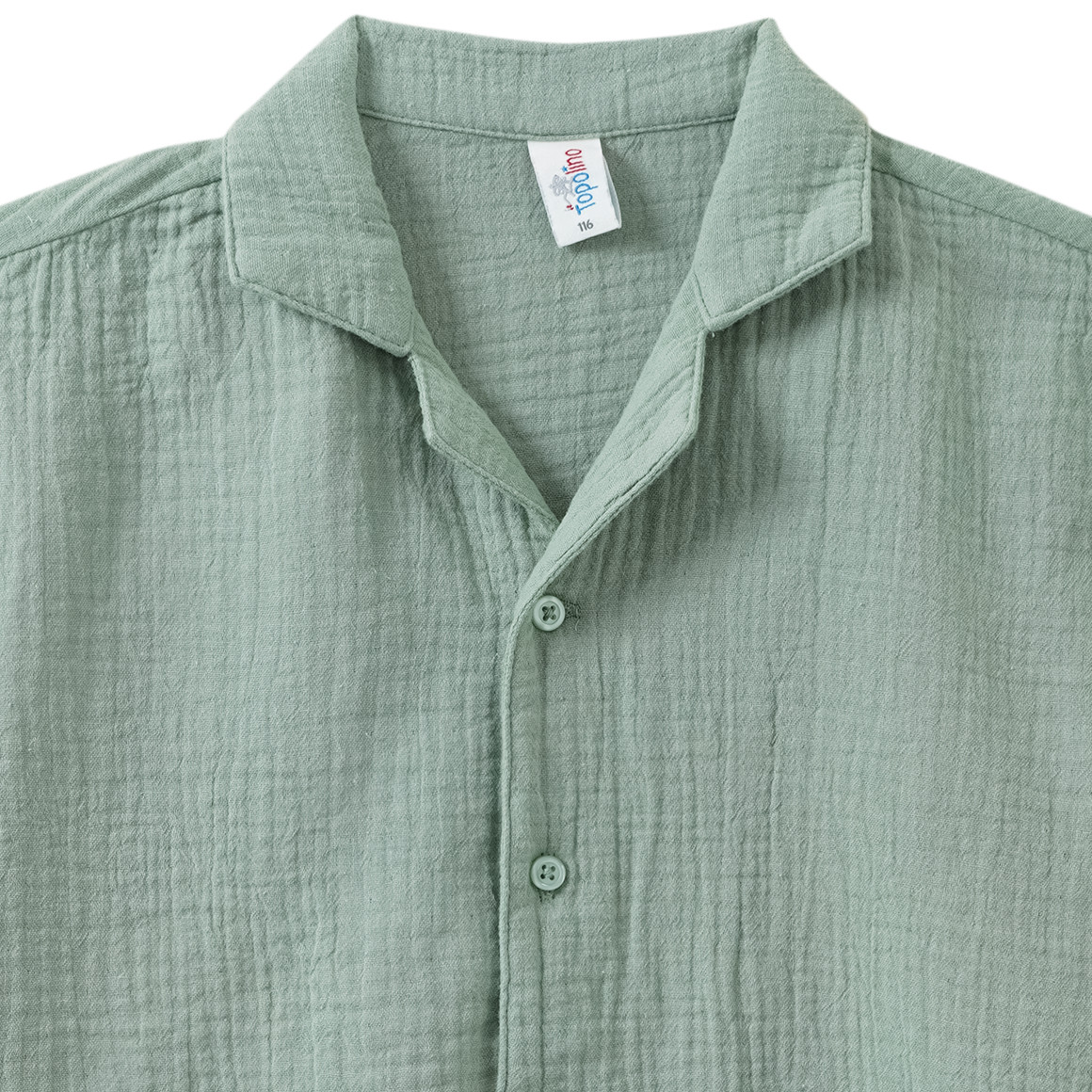 Jungen Musselin-Hemd mit kurzen Ärmeln