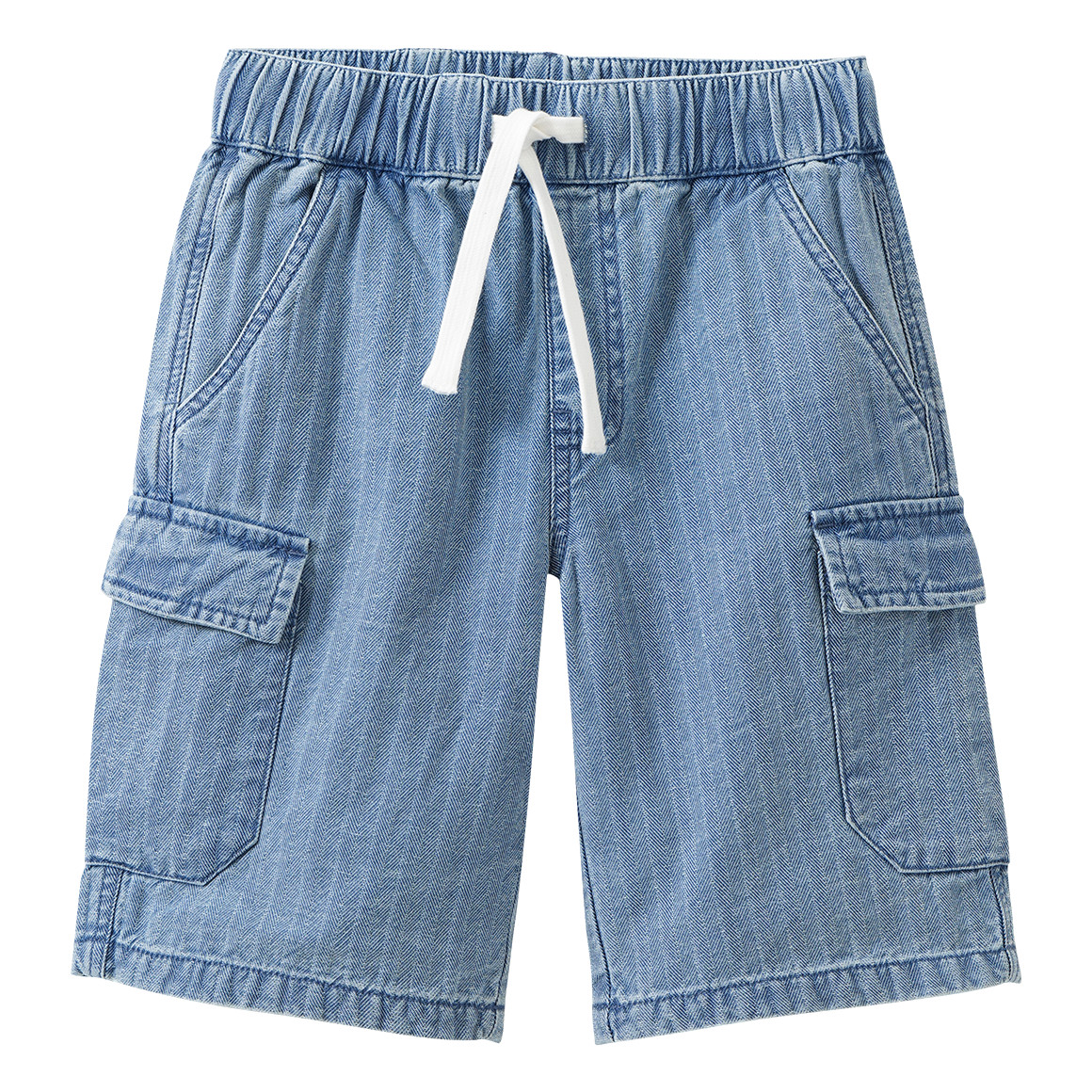 Jungen Pull-on-Jeansshorts mit Tunnelzug
